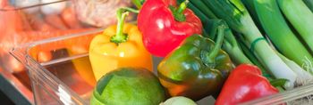 frisches Gemüse: Lauch, Möhren, Paprika