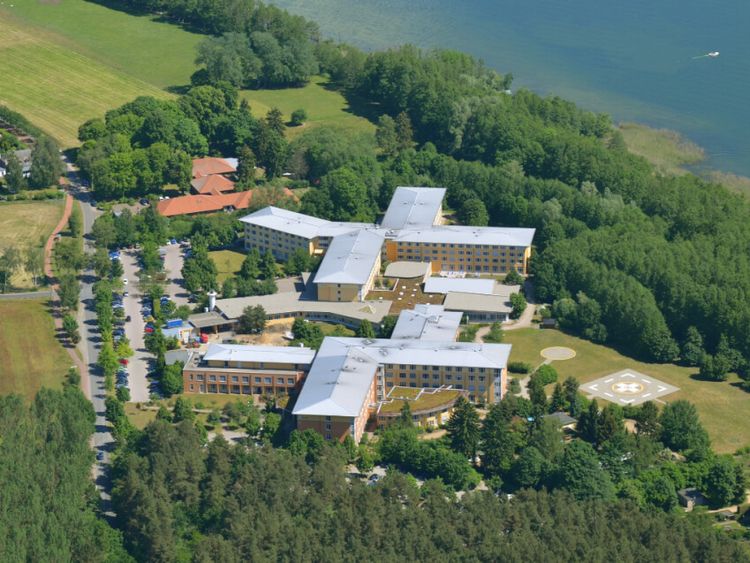 Luftaufnahme Krankenhaus Plau am See